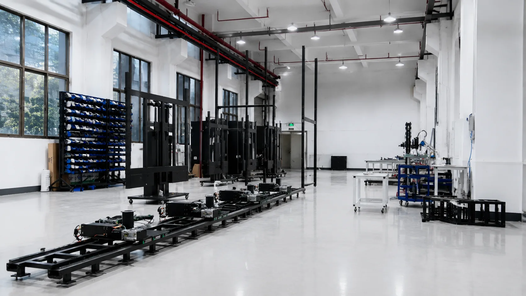 Bright modern production floor at the joeqing manufacturing base