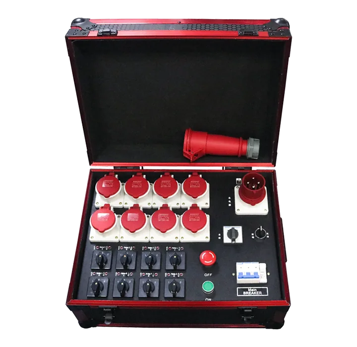 Portable group controller for stage electric hoists