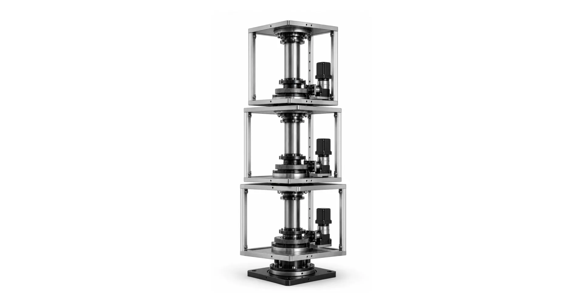 Outdoor Rotating Landmark Display Internal mechanical structure of a three-layer outdoor rotating LED screen