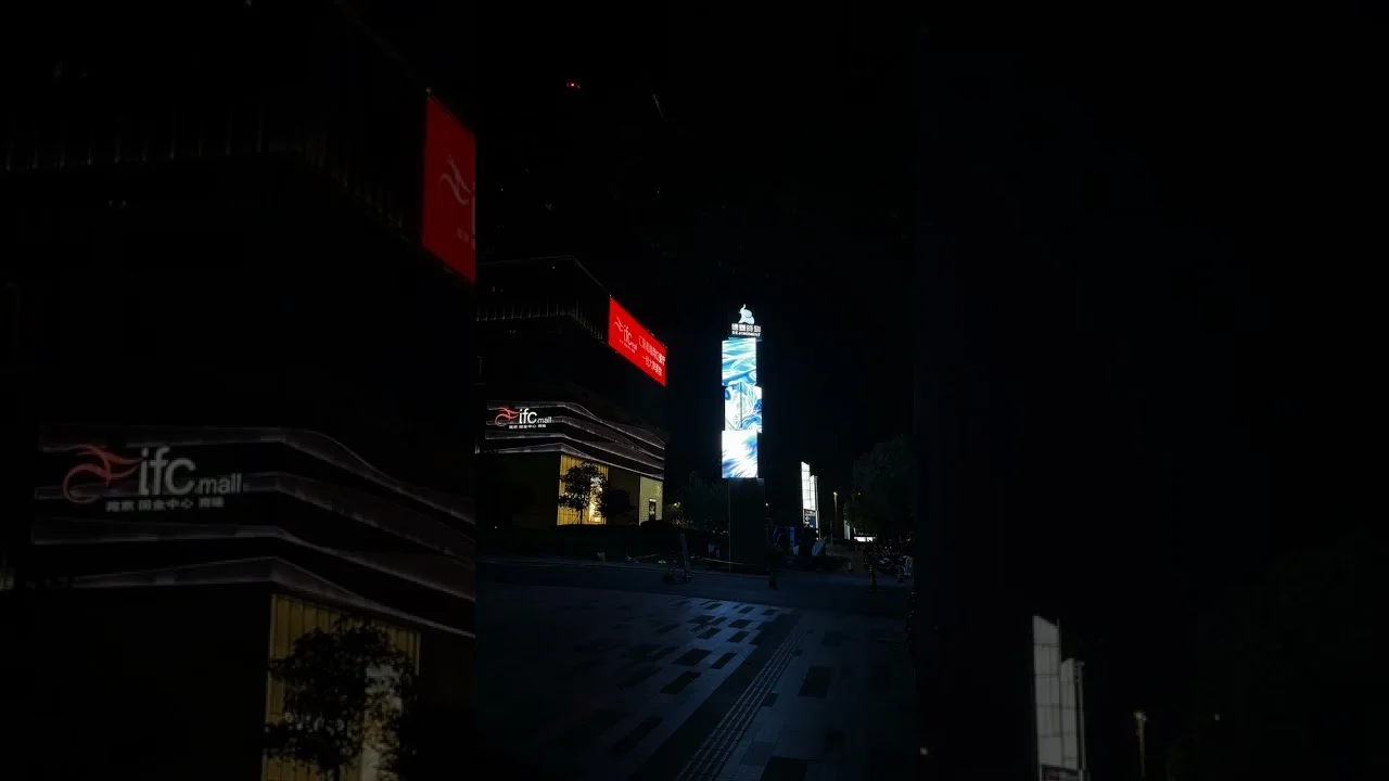 Outdoor 3-Sided Rotating LED Tower — 3-Layer Luxury Retail Install #Shorts