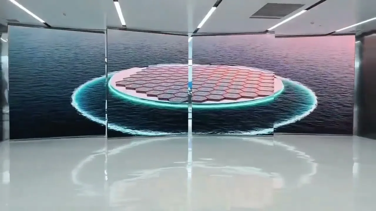Joeqing Rotating Opening & Closing LED Door Screen — Luxury Showroom Installation