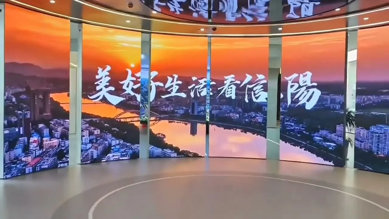 Ultra-Wide Viewing Experience: 7-Column Curved Sliding LED for Stage & Exhibition