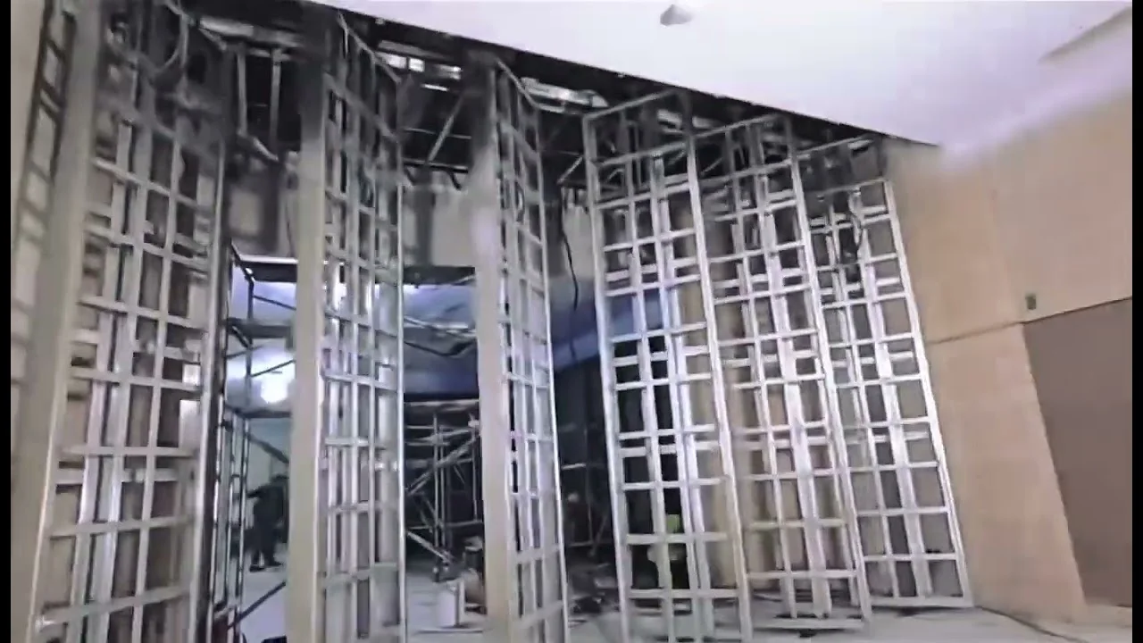 Linear Sliding Rail & Rotating LED Screen Installation | Custom Motion LED System